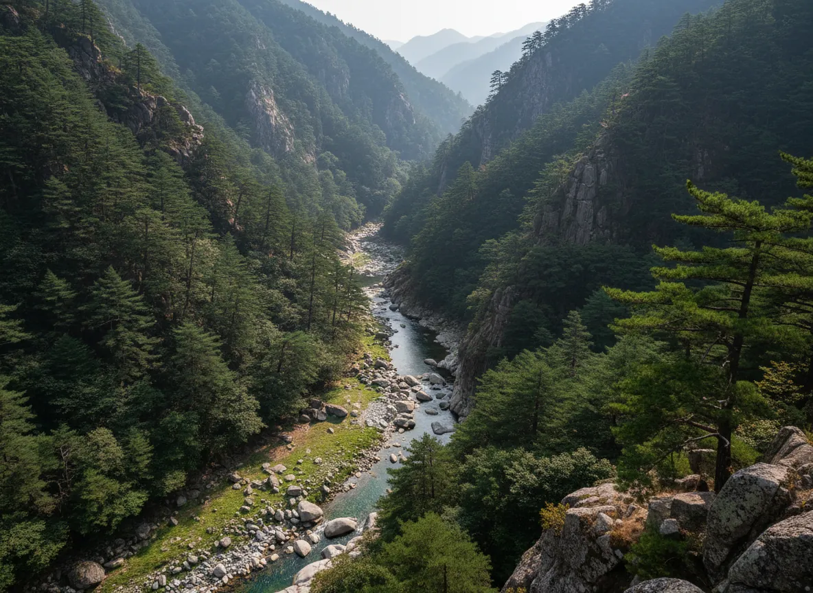 금산 자연휴양림 산책로